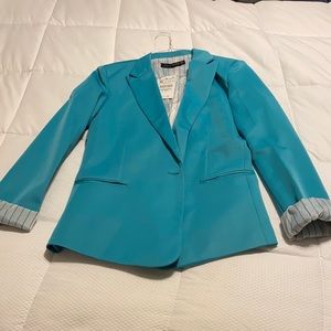 Zara XL blue blazer jacket